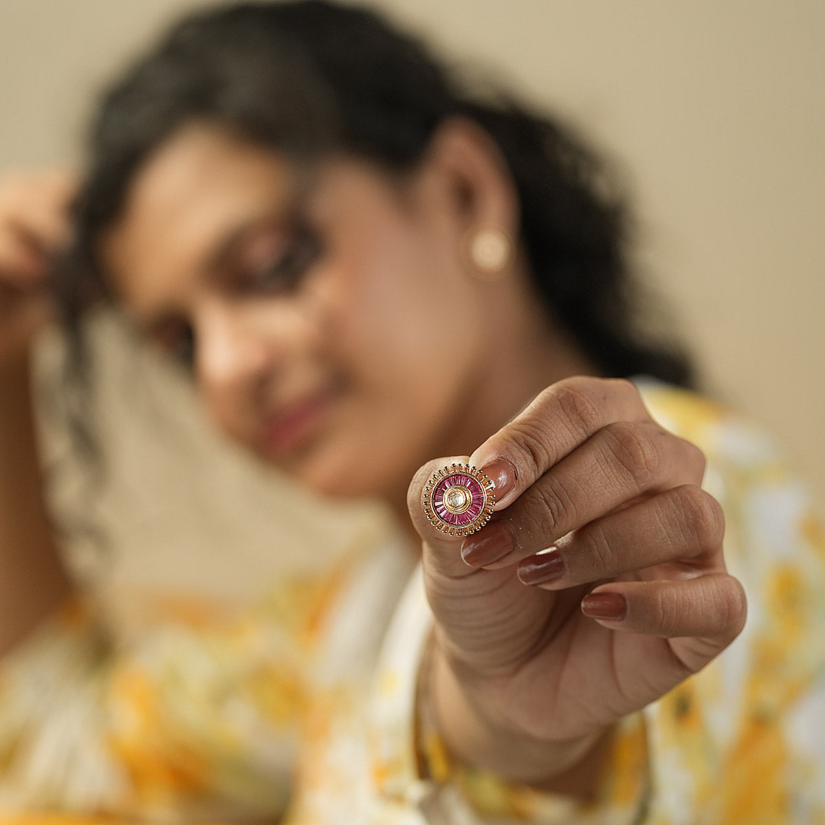 Gulabi Chakra Earrings