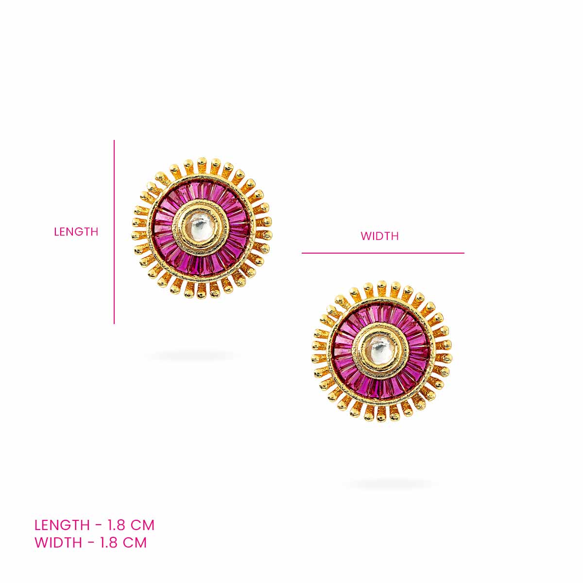 Gulabi Chakra Studs