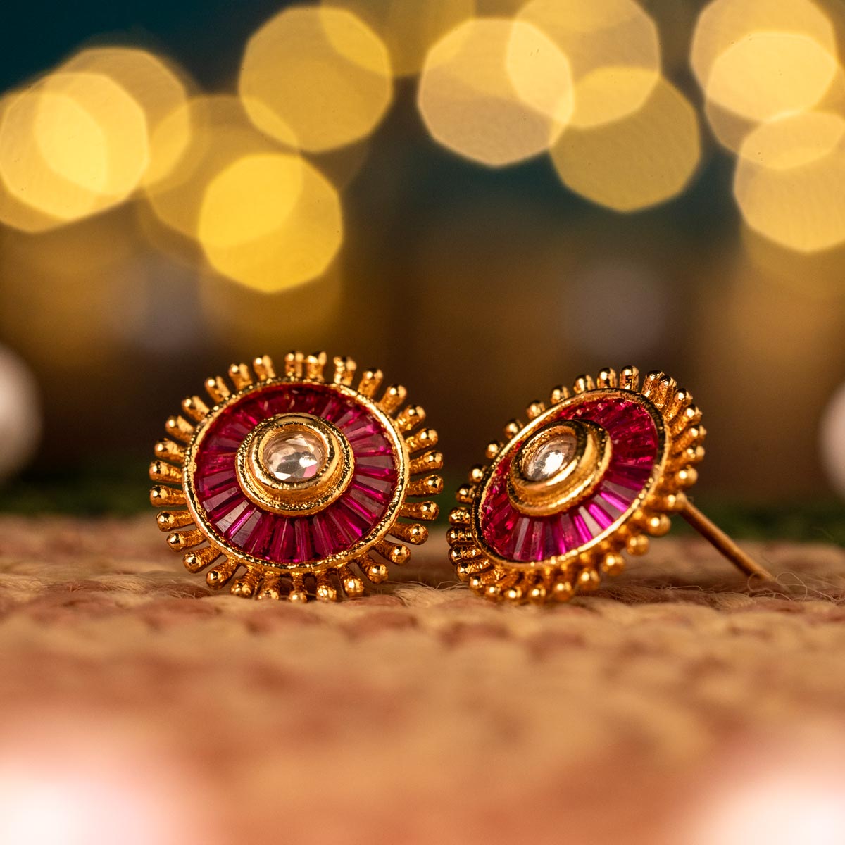 Gulabi Chakra Earrings