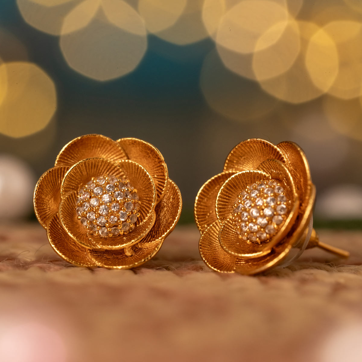 Sunehri Gul Earrings