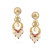 Meenakari Chand Hoops