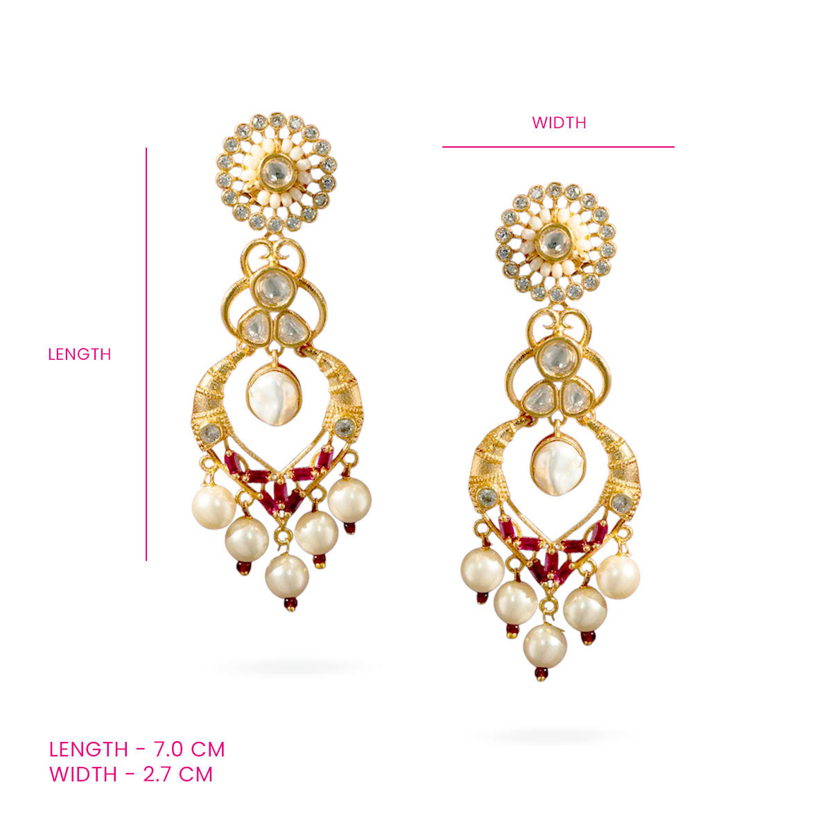 Meenakari Chand Hoops