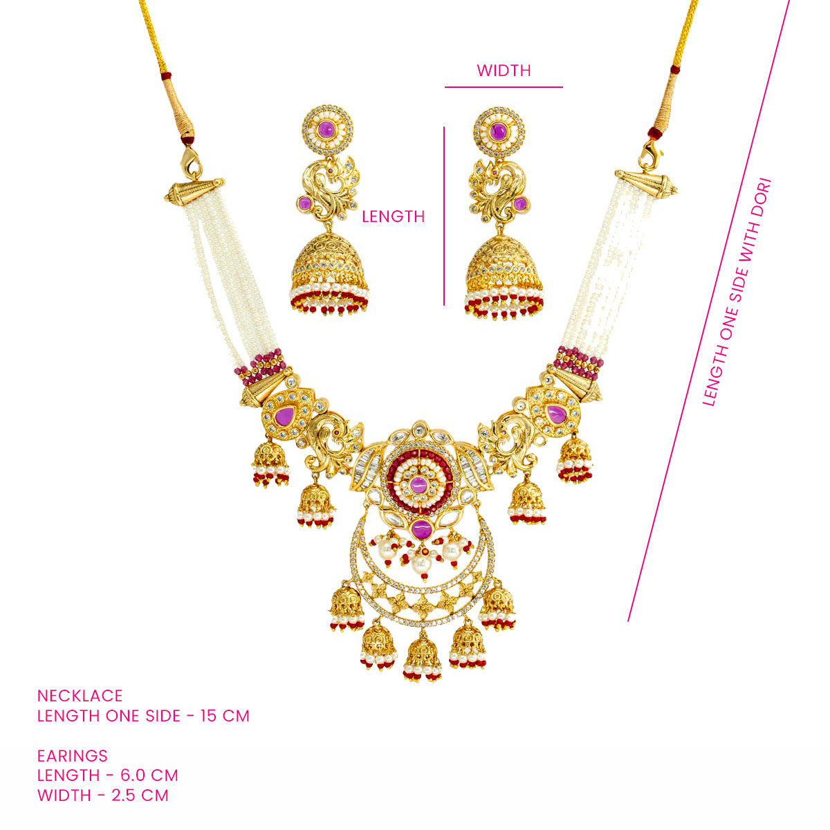 Ananya Pearl Kundan Necklace Set