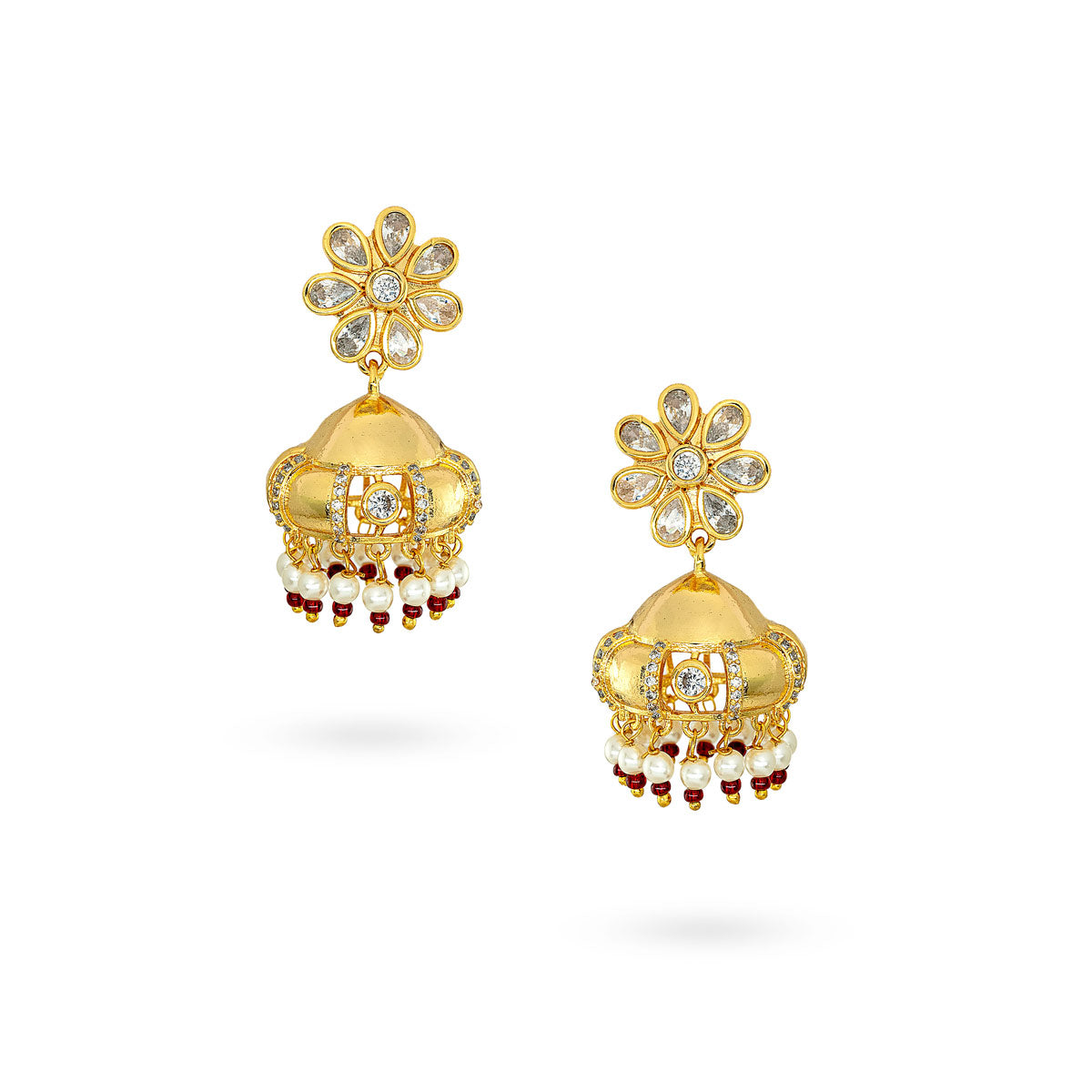 Gulbahar Pearl Jhumkas