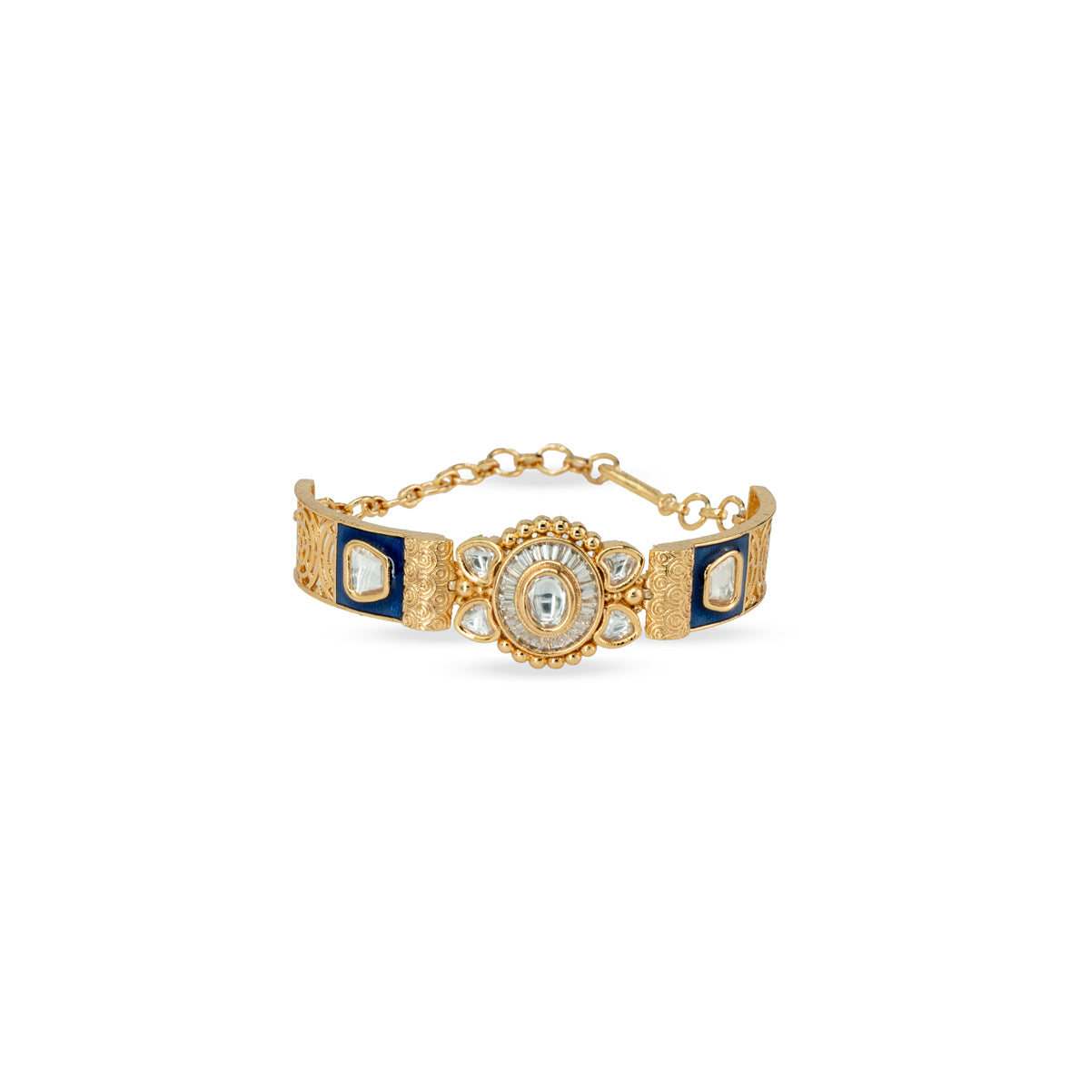 Kundan Blue Royale Bracelet