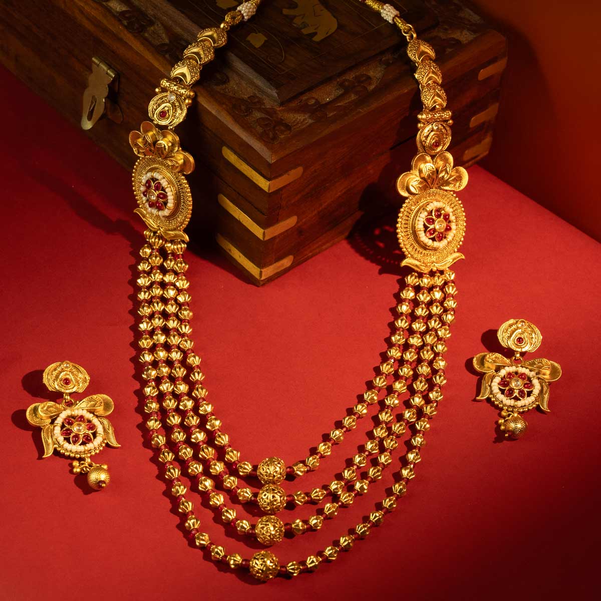 Kumud Triple-Layer Necklace Set