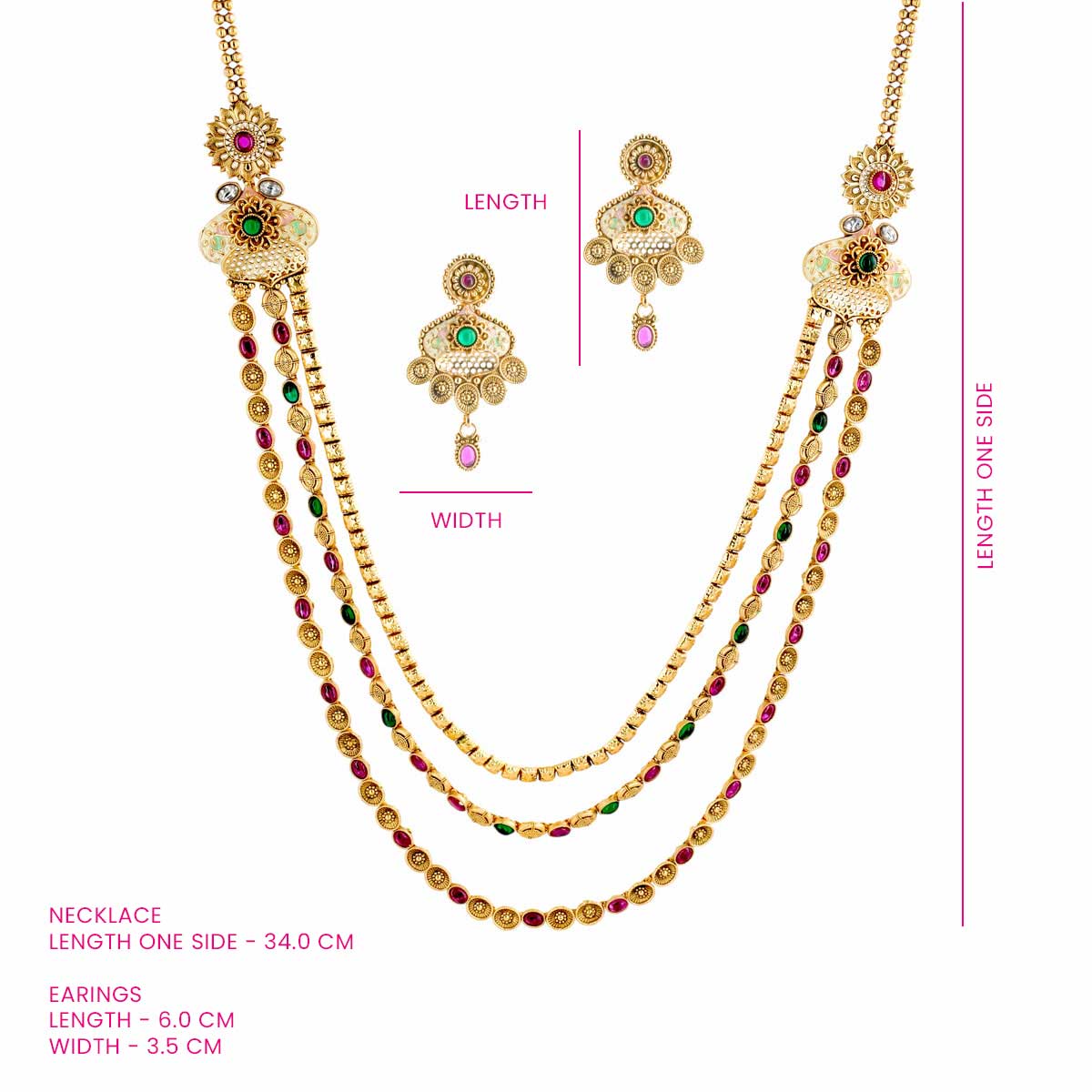 Kundali Triple-Layer Necklace Set