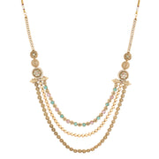 Triveni Gold-Plated Multi-Layer Necklace