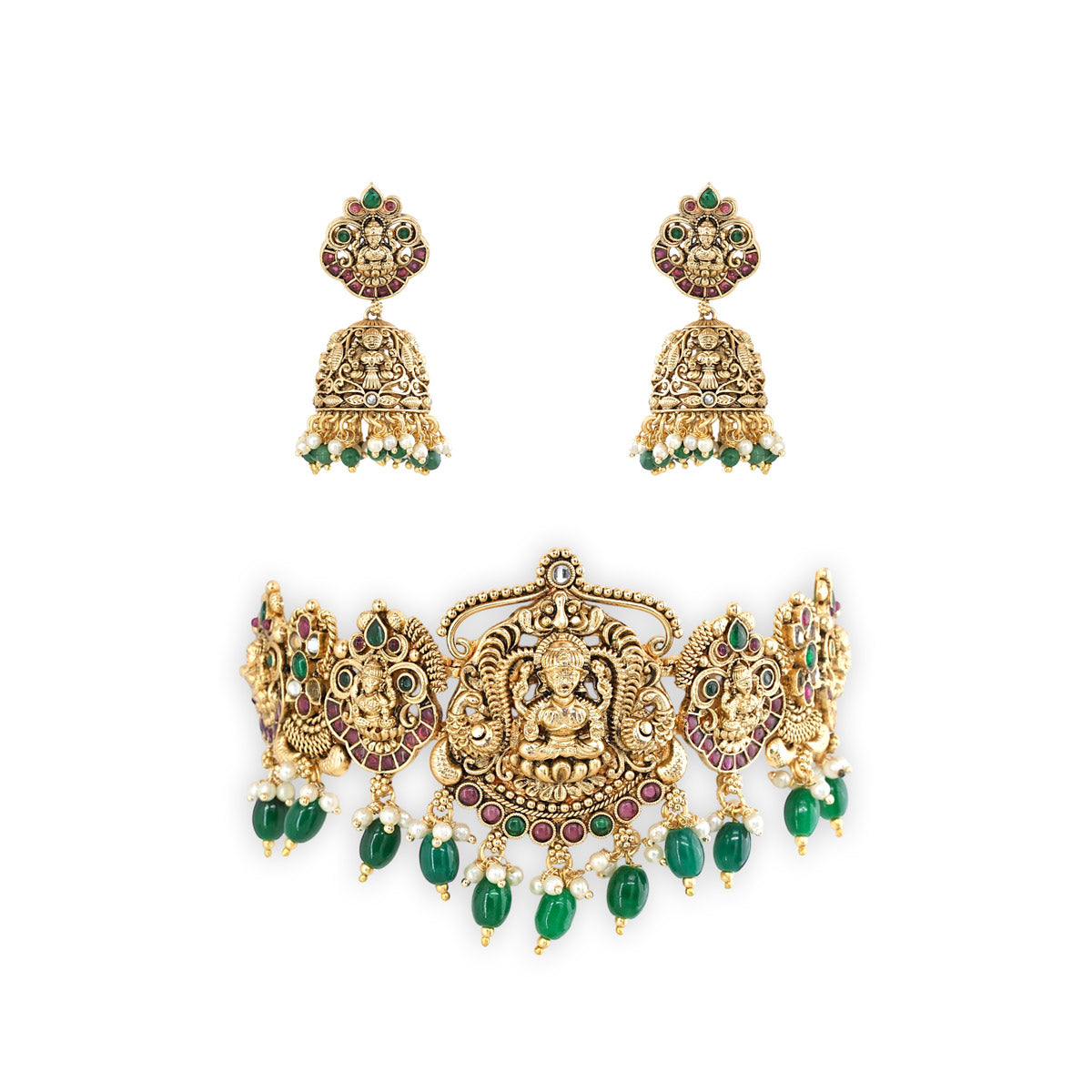 Lakshmi Regal Choker Necklace Set