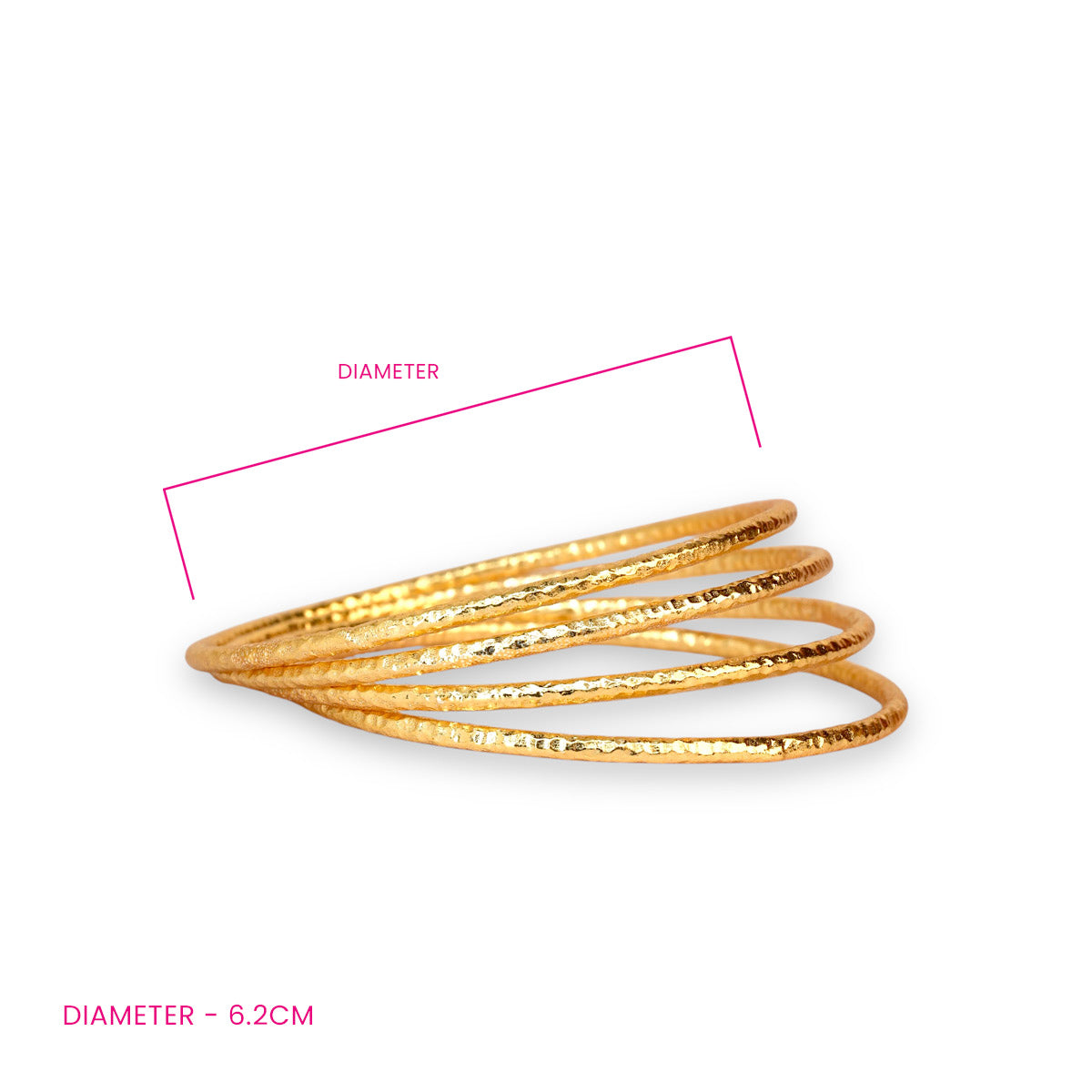 Hammered Gold Bangle - Single Bangle