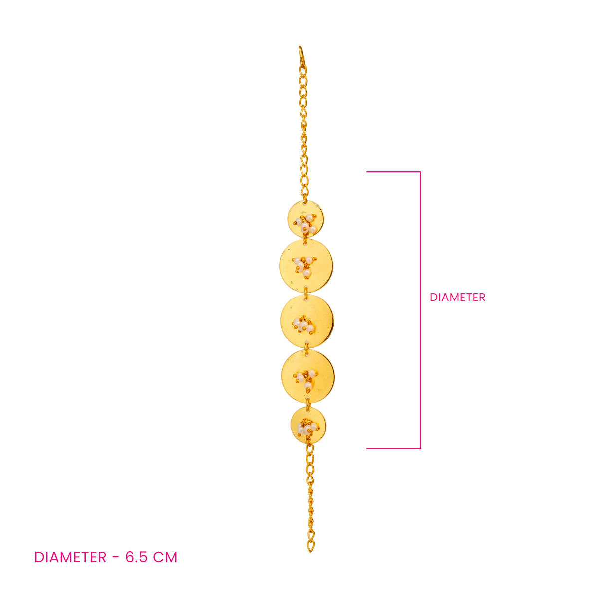 Golden Disc Charm Bracelet