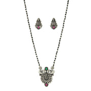 Oxidized Silver Statement Mangalsutra Set