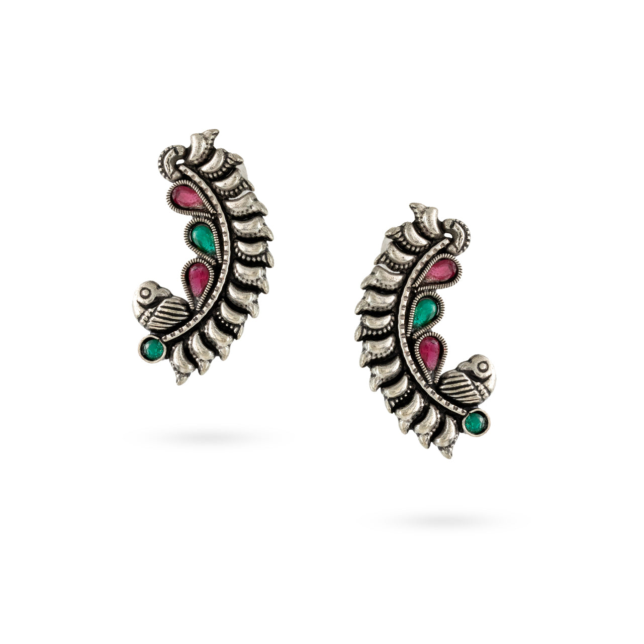 Peacock Motif Earrings