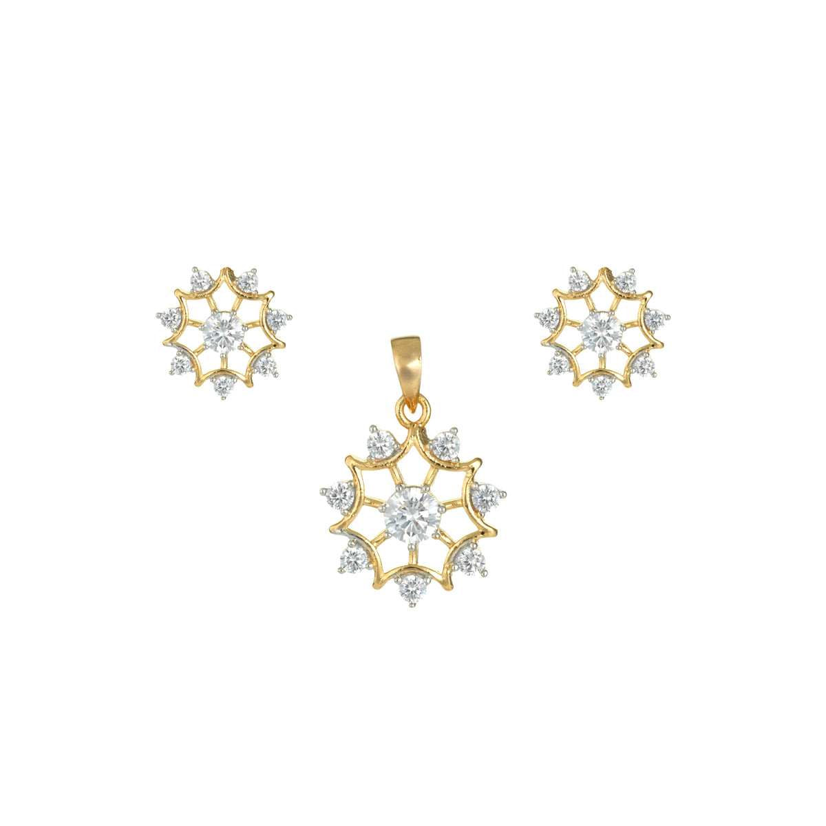 Starburst Charm Pendant Set