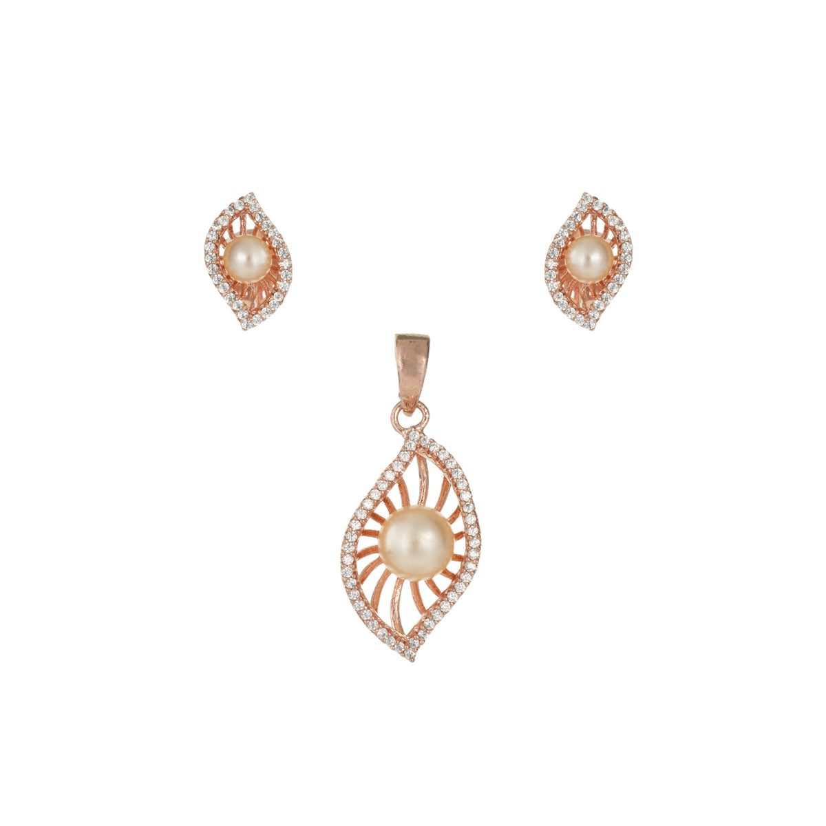 Radiant Pearl Pendant Set