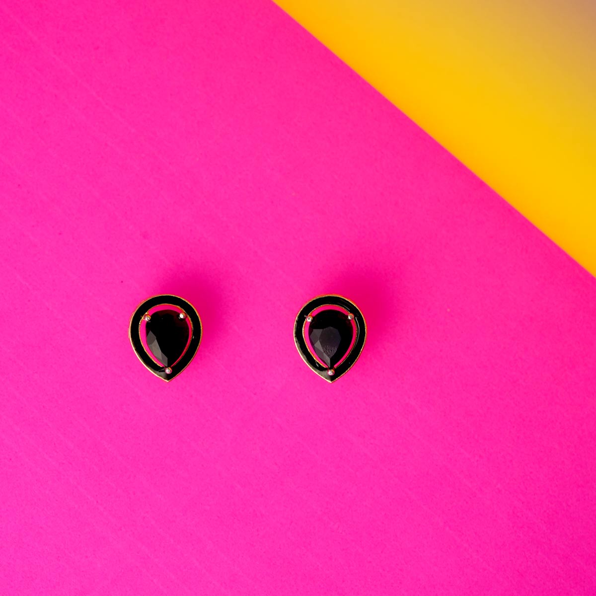 Pear-Shaped Stud Earrings