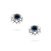 Midnight Blue Stud Earrings