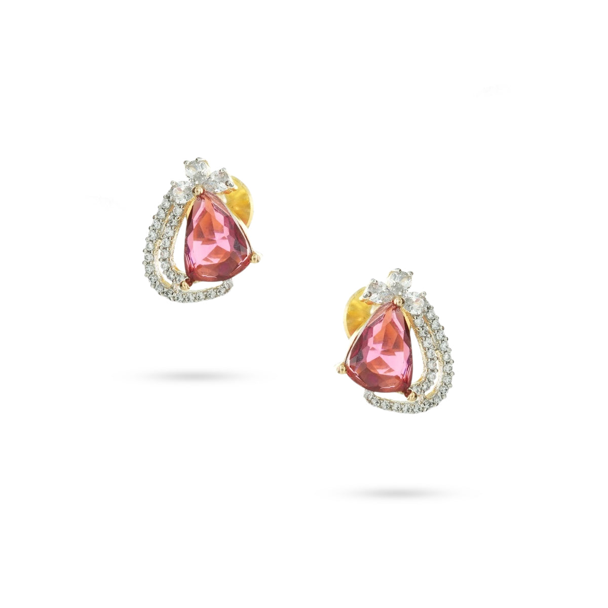 Blush Teardrop Stud Earrings