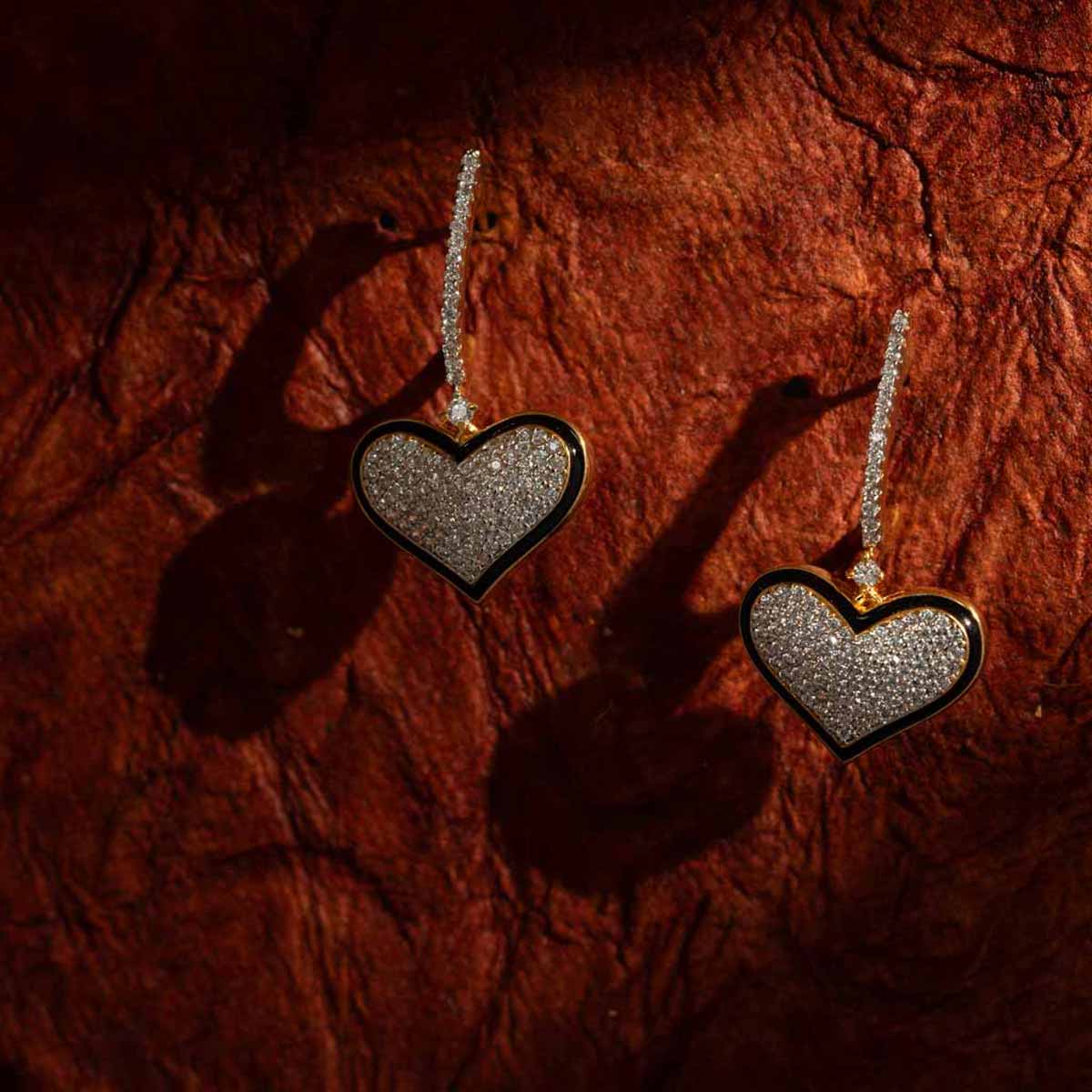 Dilruba Heart Earrings