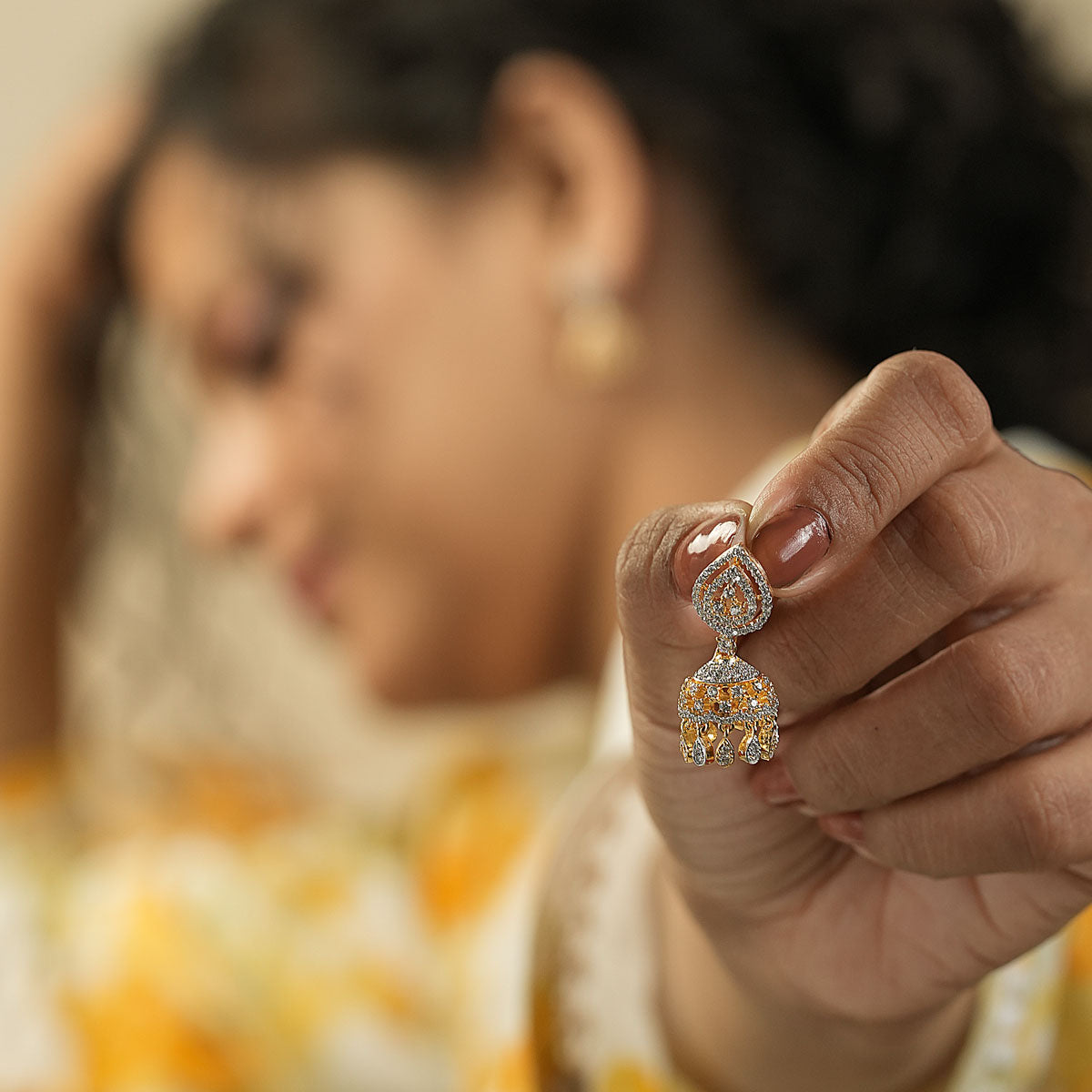 Swarna Jhumka Earrings