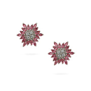 Radiant Blossom Pink CZ Earrings