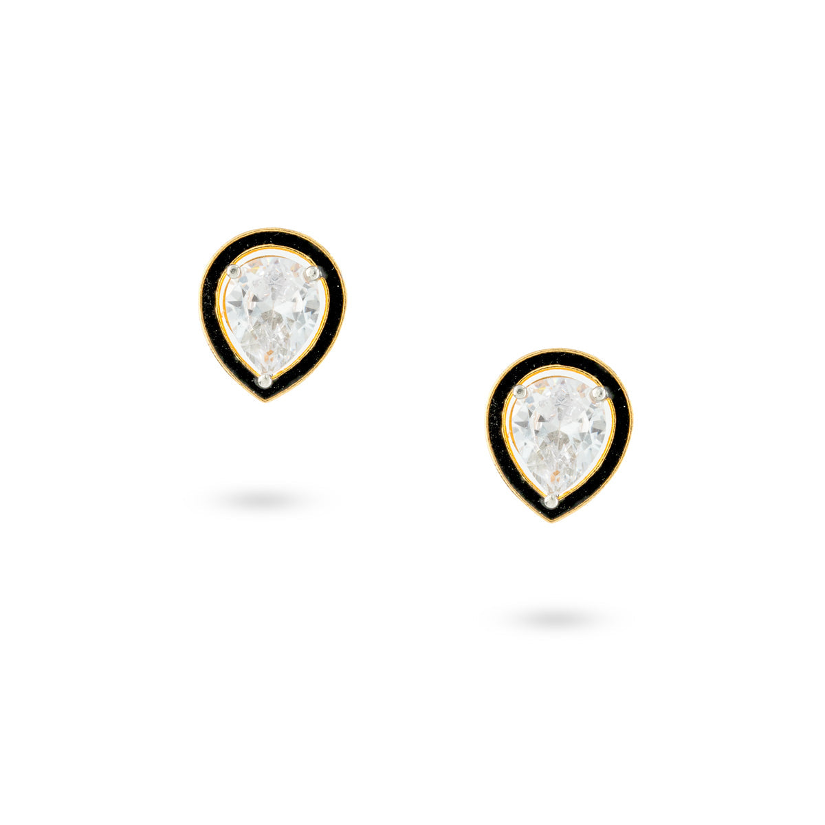 Pear-Shaped Stud Earrings