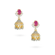 Gulabi Jhumka Earrings