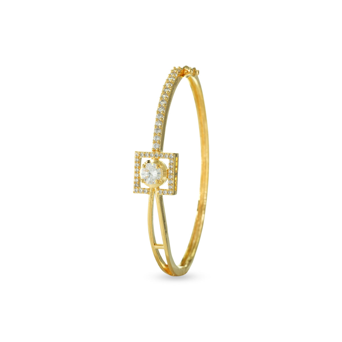 Elegant Square Stone Kada