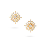 White Zircon Stud Earrings