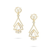 Triangular Shaped Drop Earrings