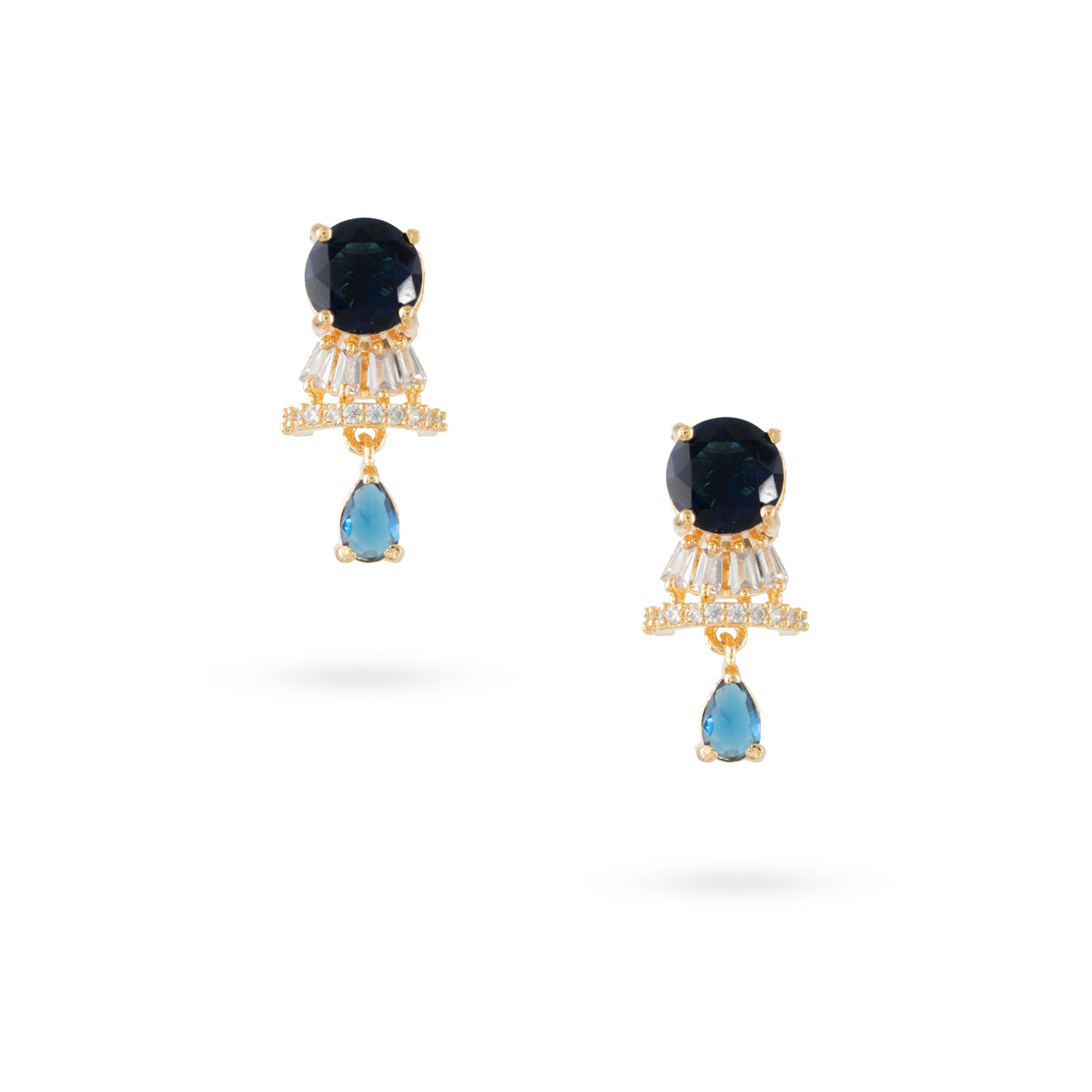 Midnight Sapphire Drop Earrings