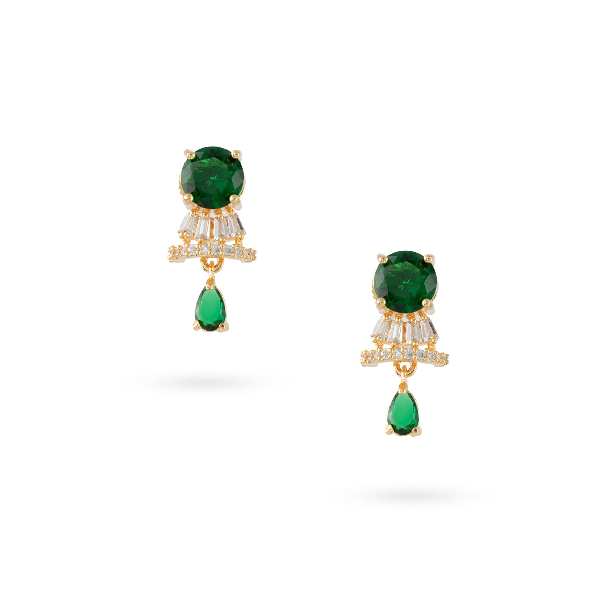 Elegant Emerald Drop Earrings