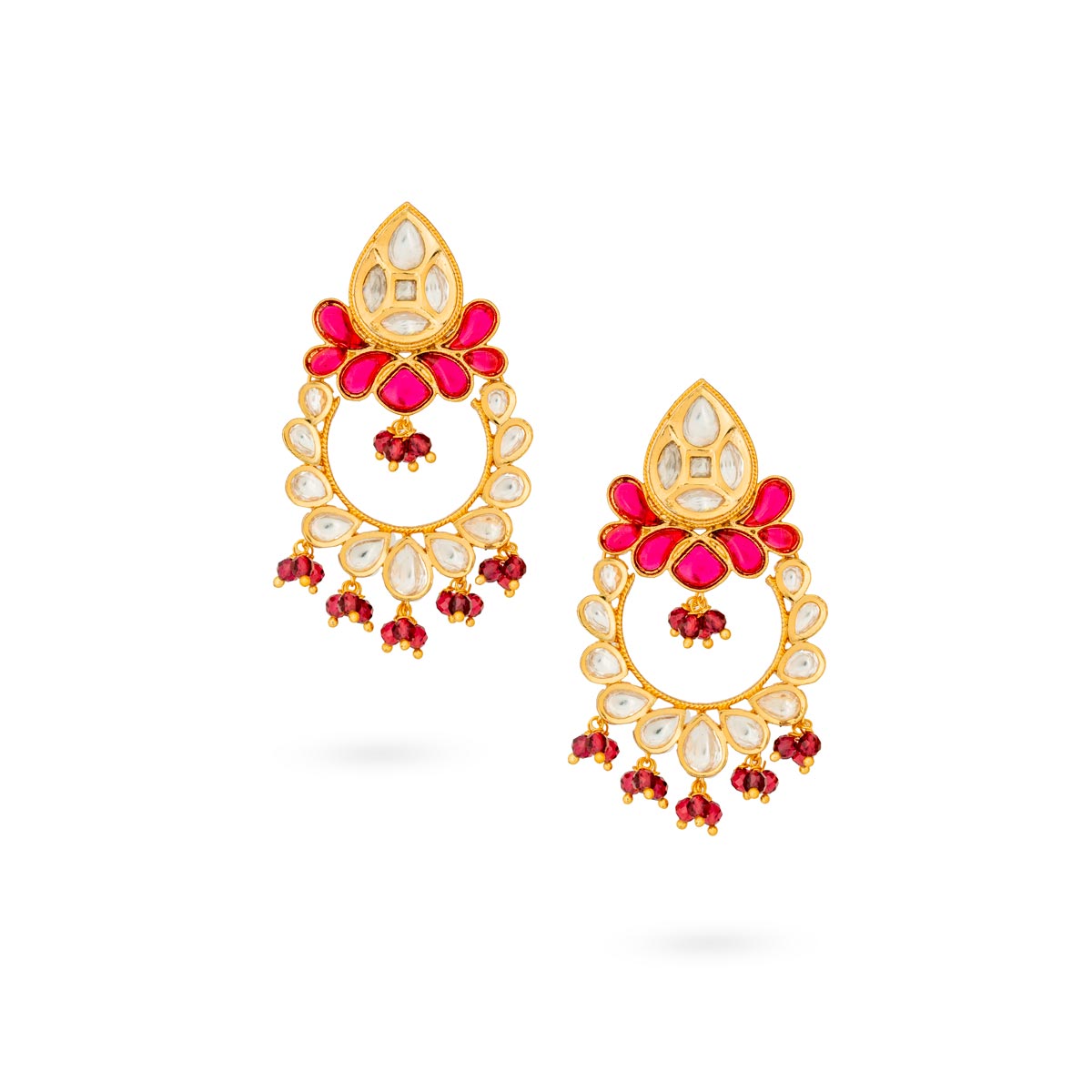 Varnika Kundan Chandbali Earrings