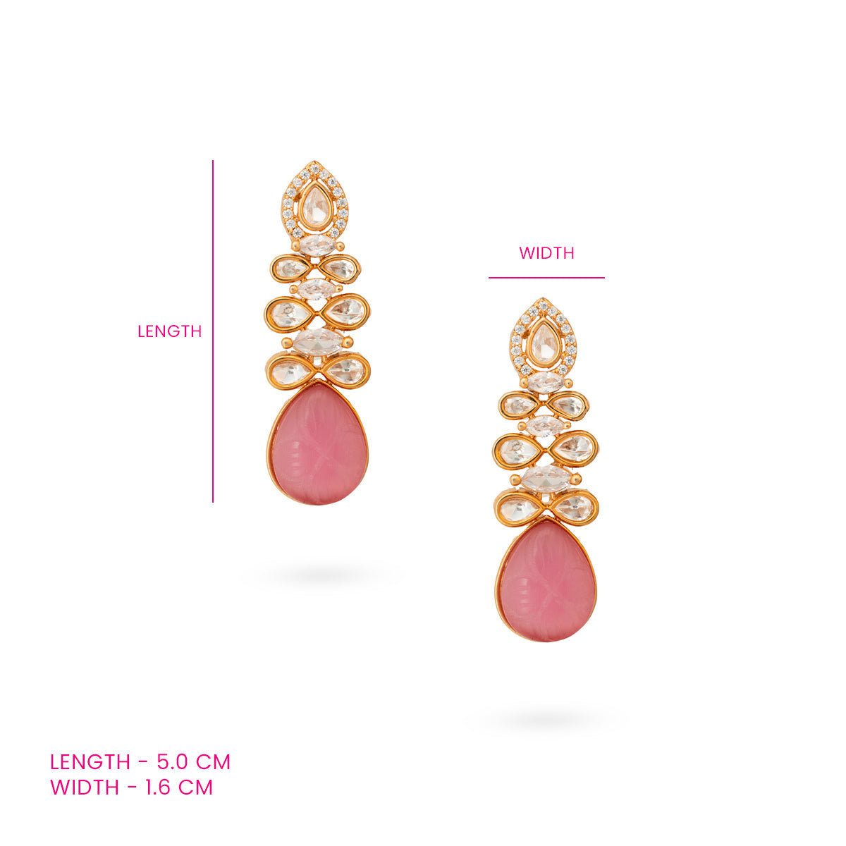 Aarini Kundan Drop Earrings