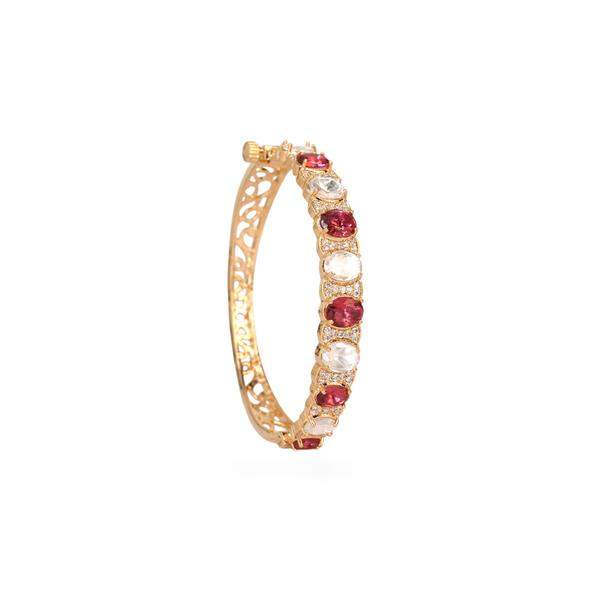 Devika Ruby Kundan Bangle