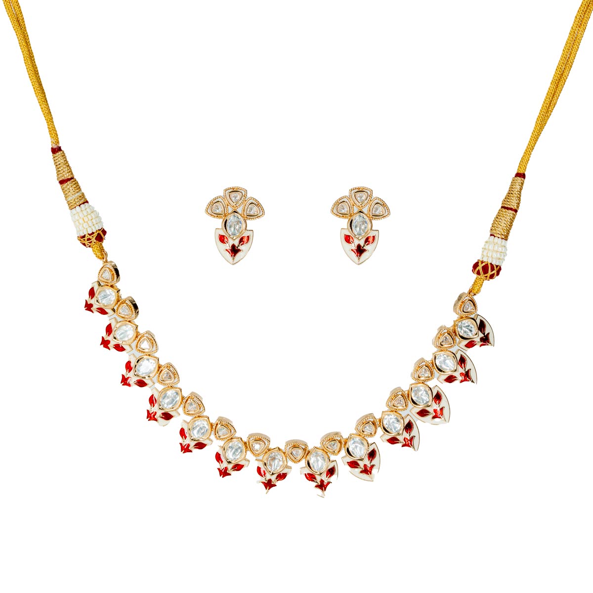 Rudrika Meenakari Necklace Set