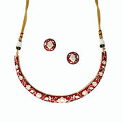 Raktkamal Meenakari Necklace Set