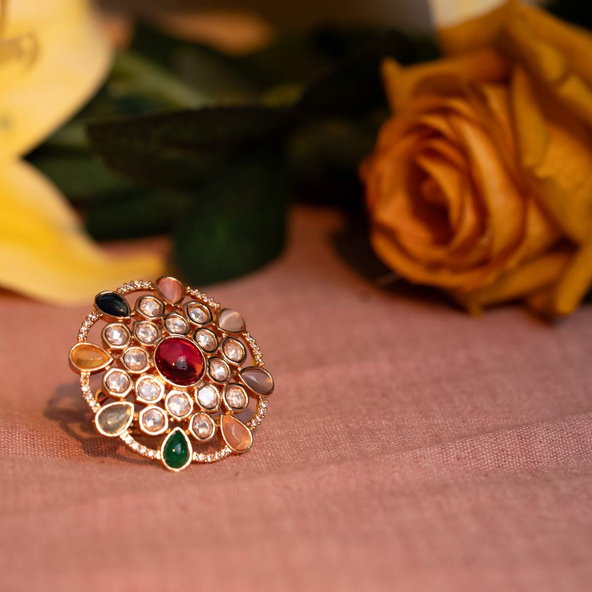 Navratna Kundan Ring