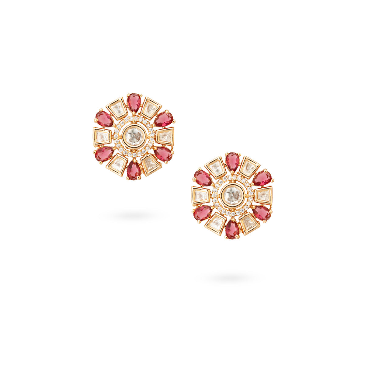 Ruby Sunburst Studs