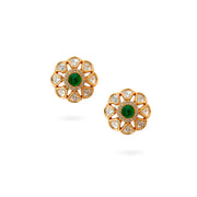 Emerald Daisy Studs