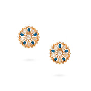 Royal Blue Bloom Studs