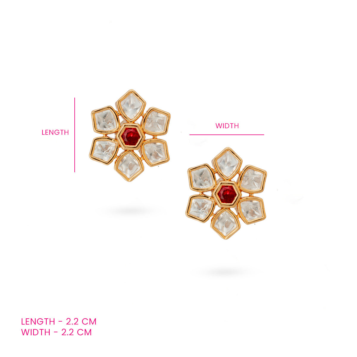 Scarlet Bloom Studs