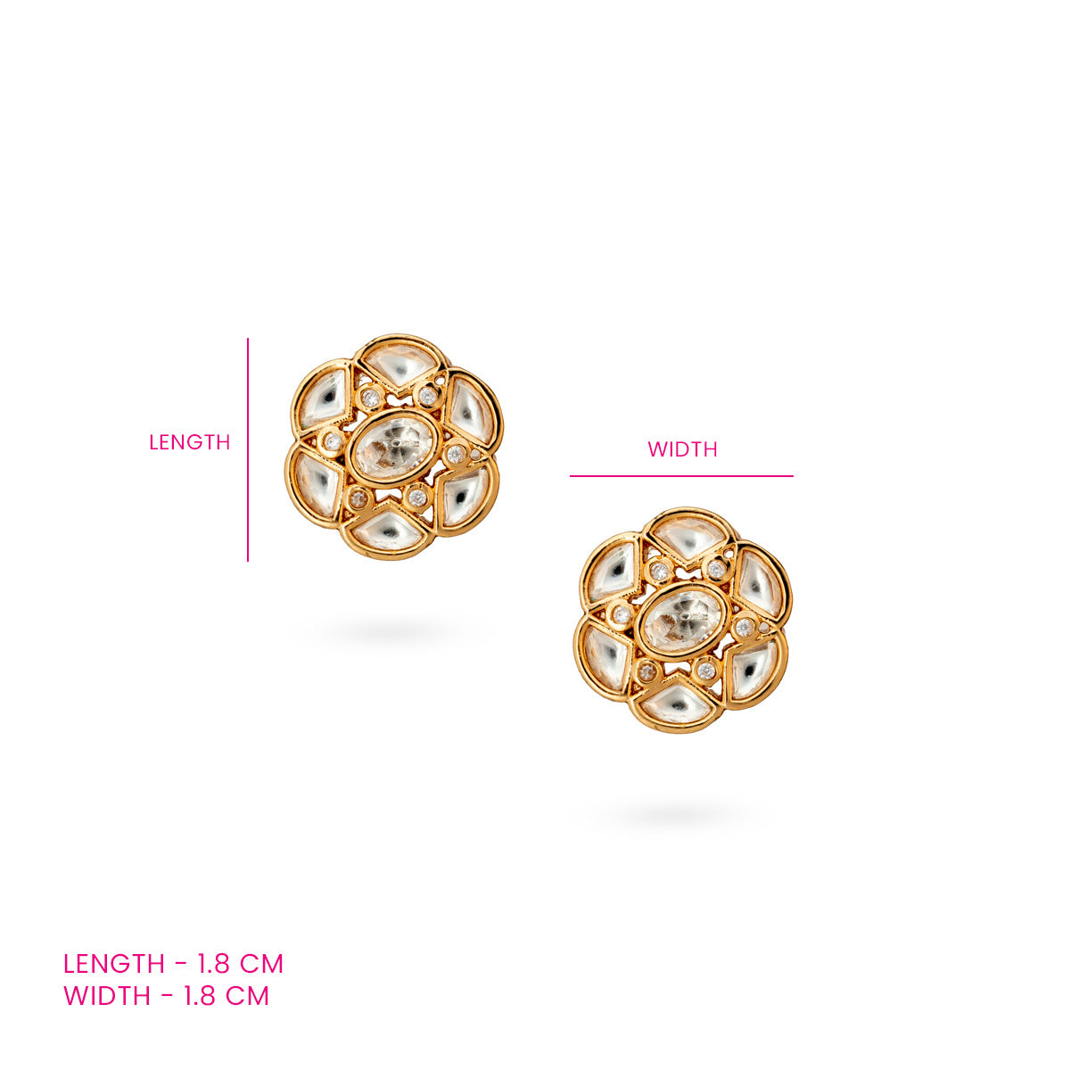 Kundan Glow Studs