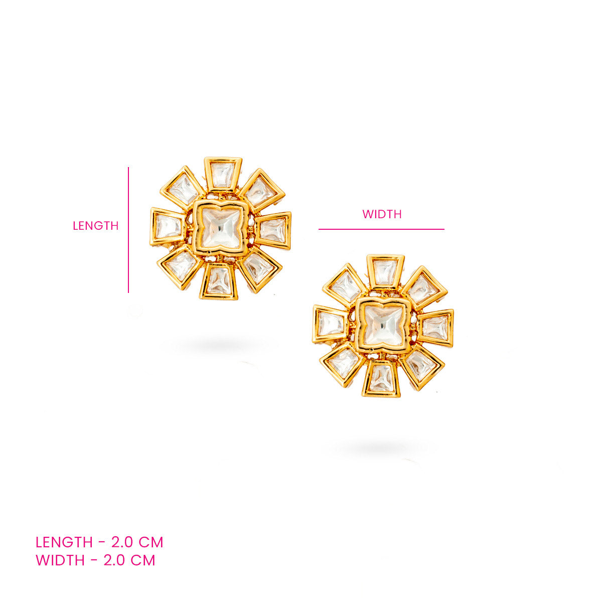 Golden Radiance Studs