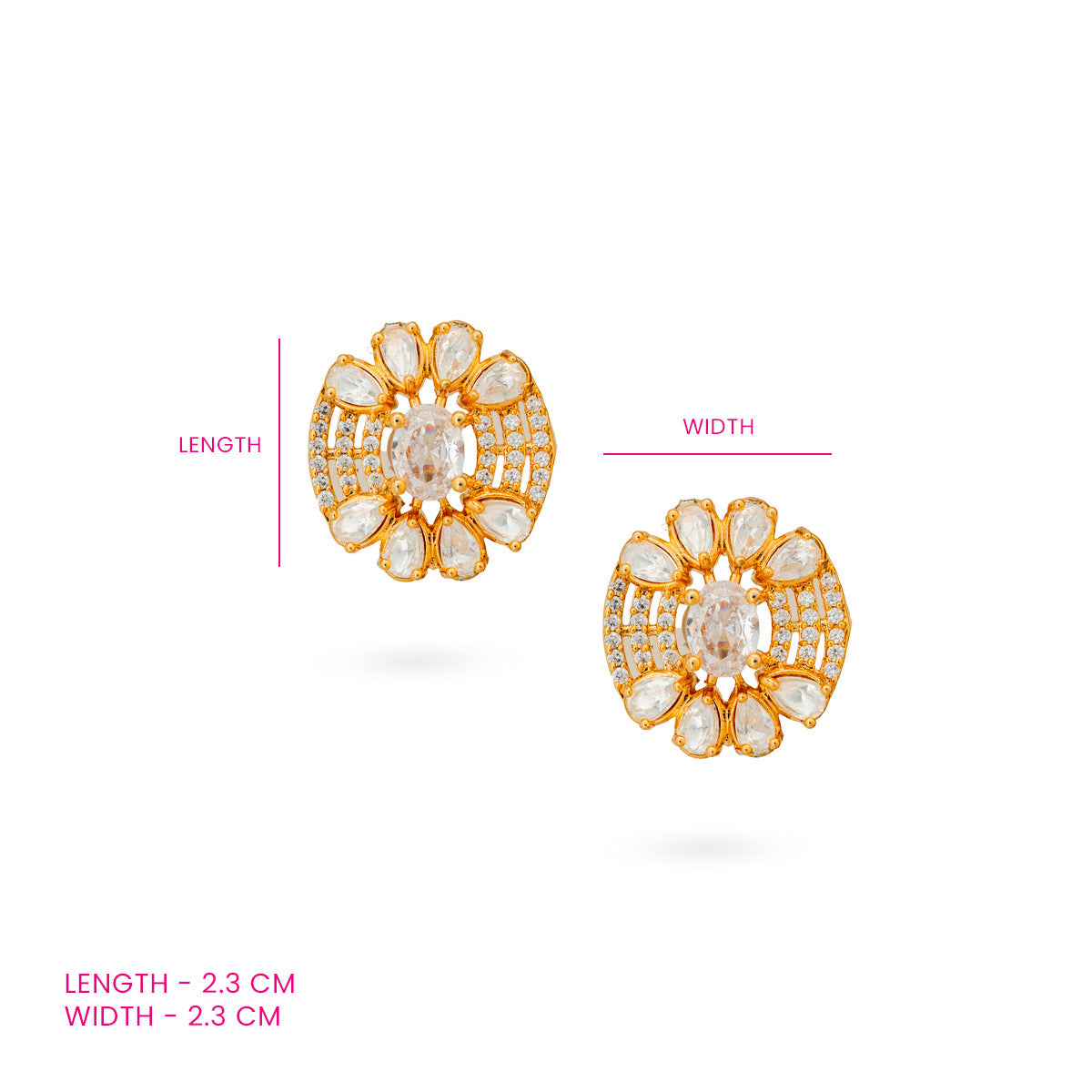 Sunlit Lotus Studs