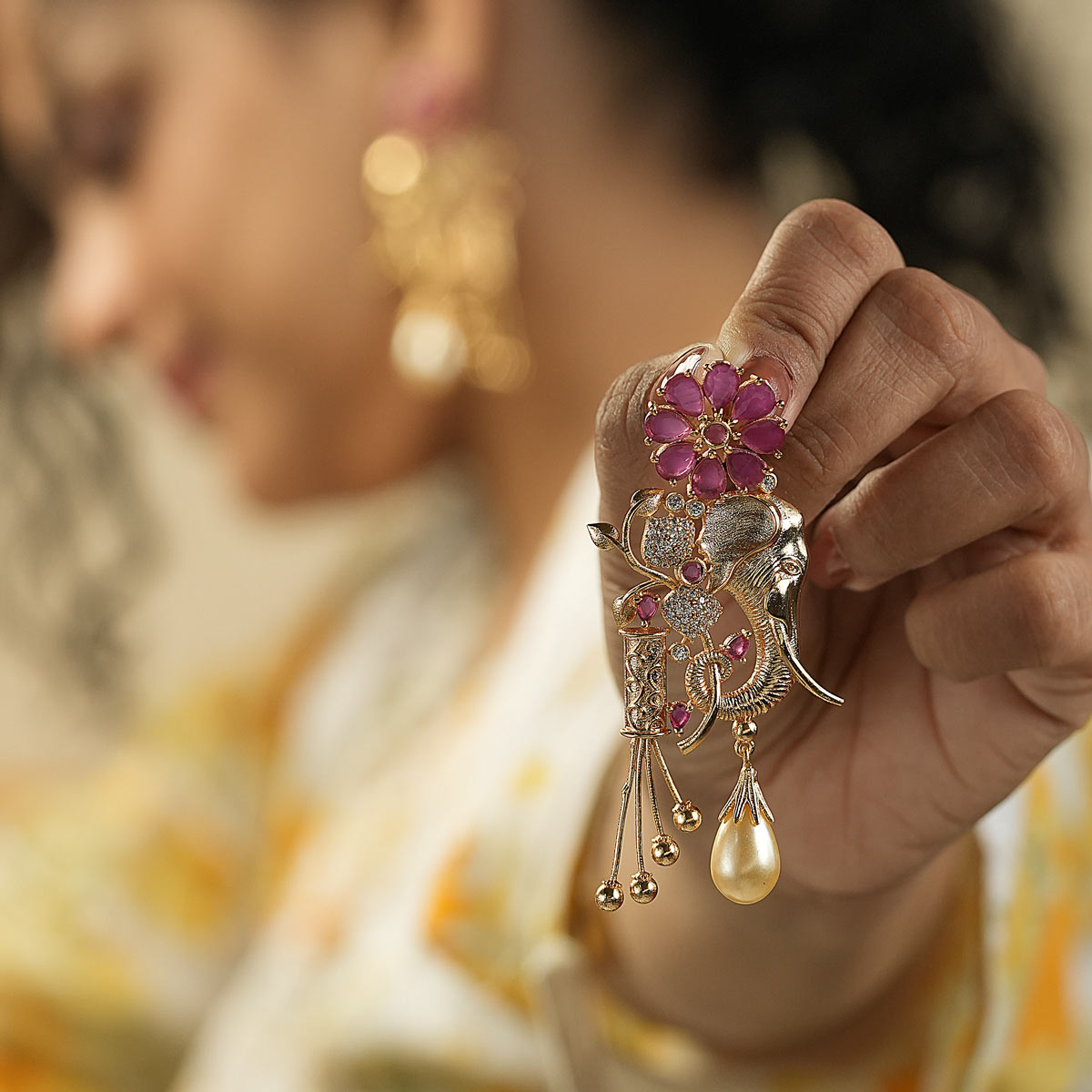 Gajraj Shringar Earrings