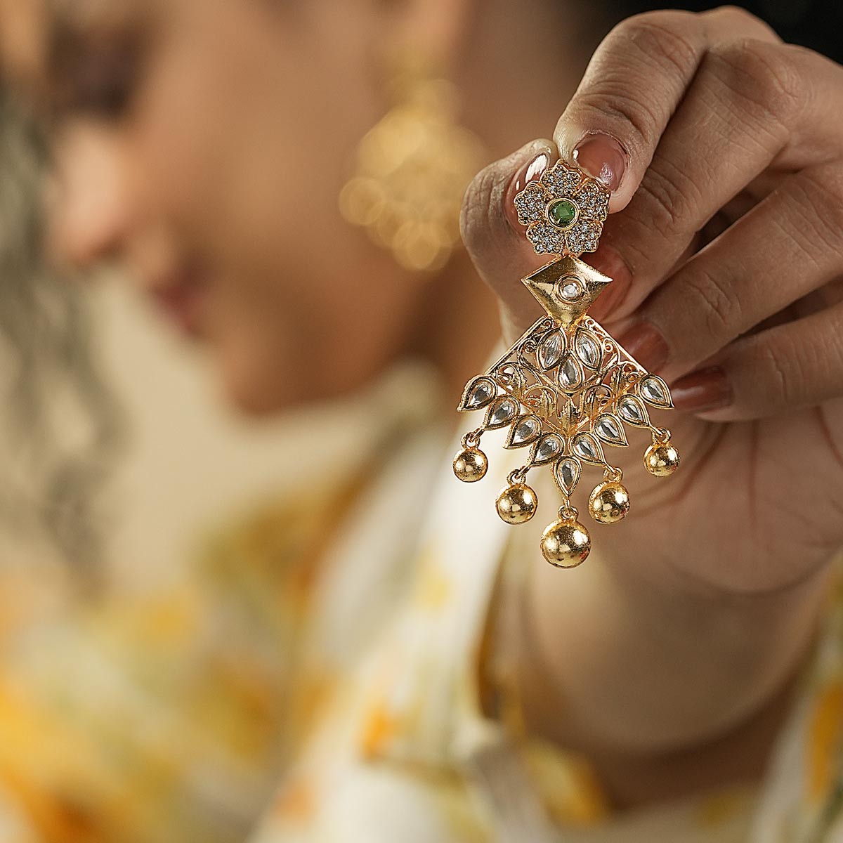 Rajwada Jhalar Earrings