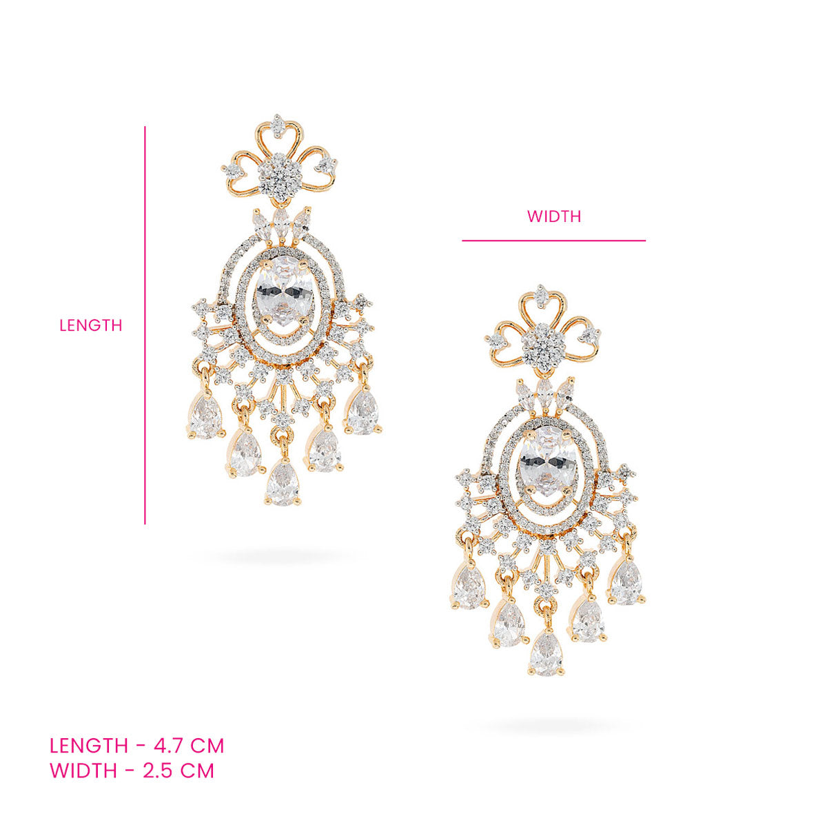 Jhalak Zircon Earrings