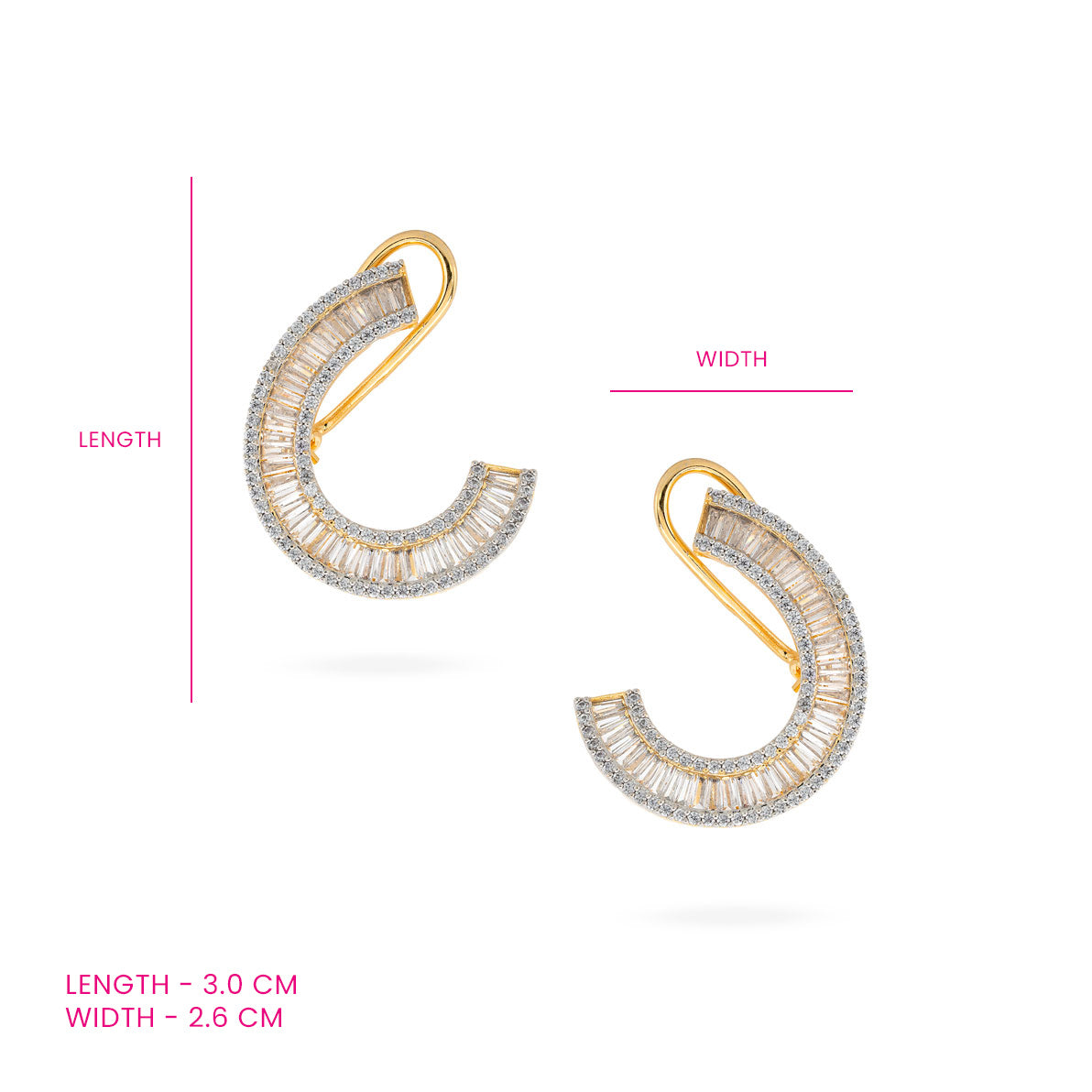 Chandrika Gold Radiance Hoops