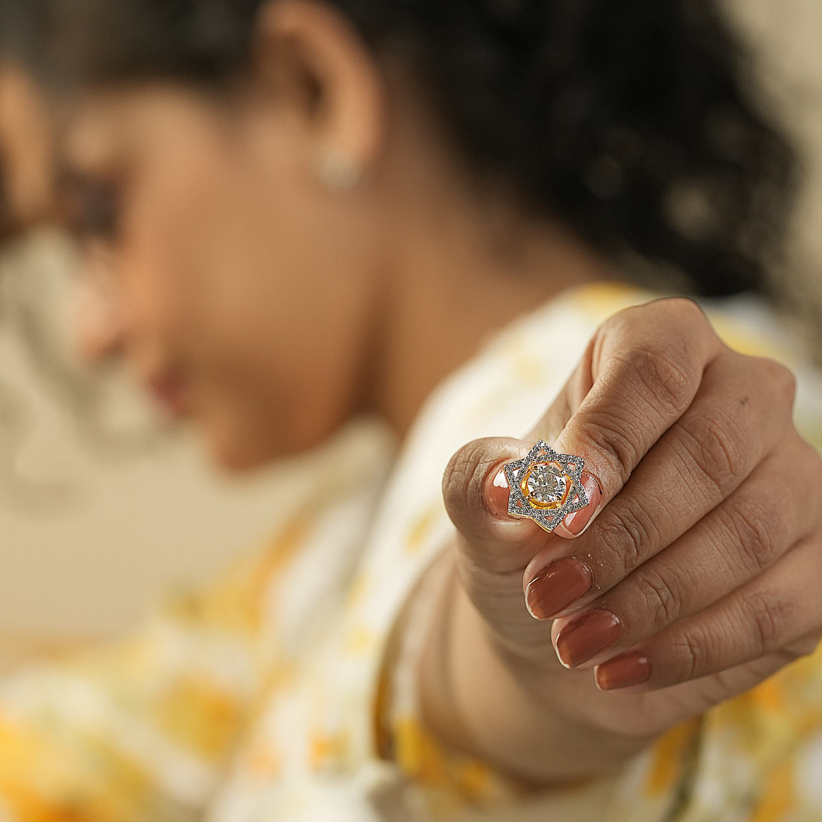 Celestial Glow Starburst Stud Earrings